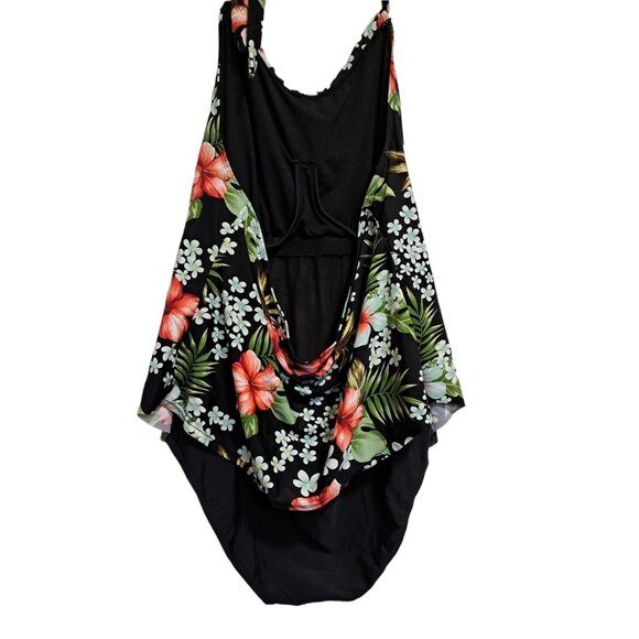 Island Pearls Swimsuit One Piece Size 20 Tropical Hawaiian Halter Takini Top - Picture 2 of 6